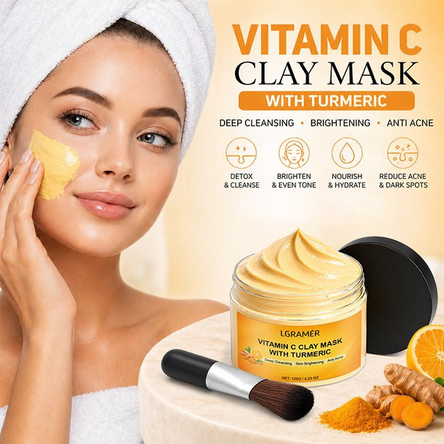 eelhoe Kurkuma Maske, 120g, für fettige Haut - Bild 1