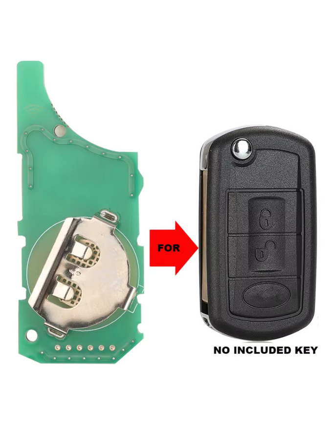 Jingyuqin Ersatz-EWS ID44/ID46 Board 315/433,92 MHz für Land Rover Range Rover Vogue 2006-2009 Flip Autoschlüssel in Grün - Bild 3