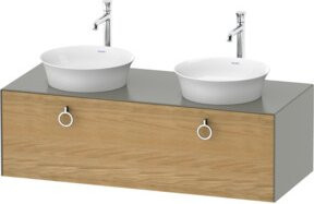 Duravit Waschtischunterschrank White Tulip in White, B/T/H: 130 x 55 x 40,8 cm - Bild 1