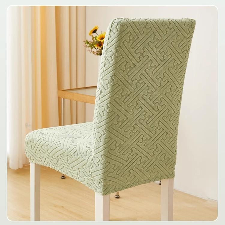 Yiran Furniture All-inclusive Stuhlbezug Set mit integrierter Rückenlehne und Sitzkissen, grün, B/T/H: 42 x 38 x 38 cm - Bild 1