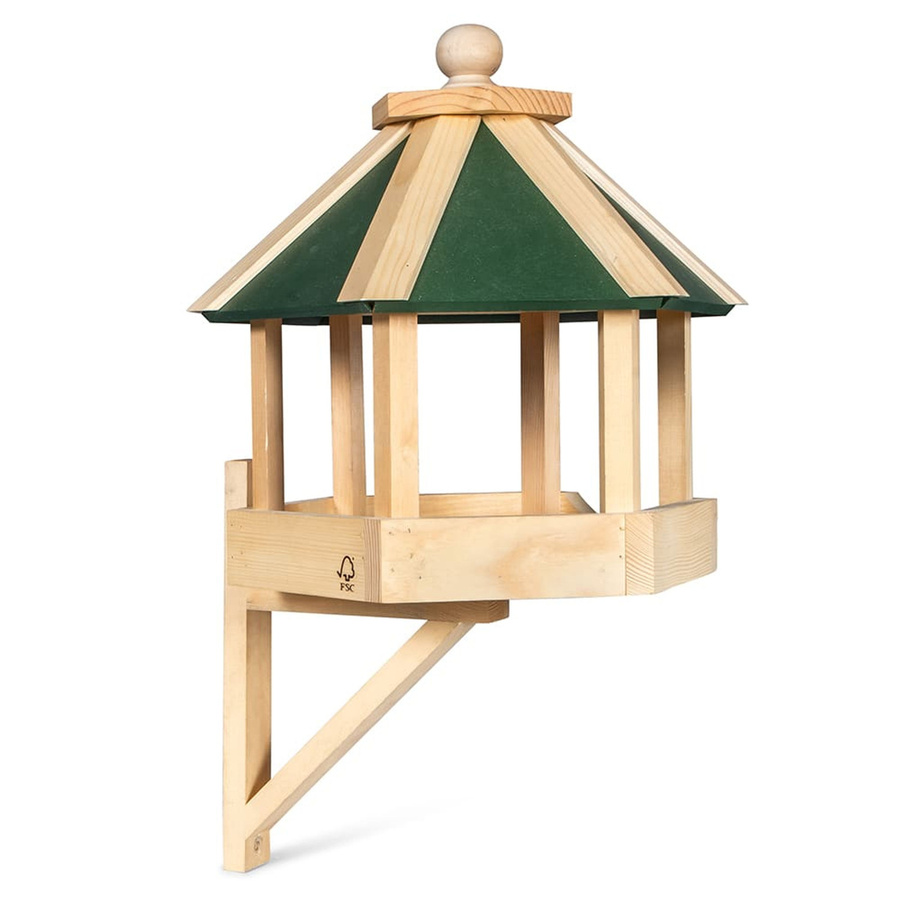 CJ Wildlife Futterhaus Penn mit grünem Dach aus Holz - Bild 3