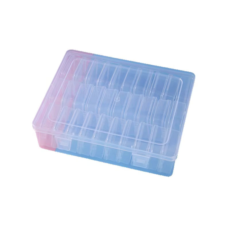 Aufbewahrungsbox Kunststoff, transparent, 14/30 Fächer, Unisex - Bild 4