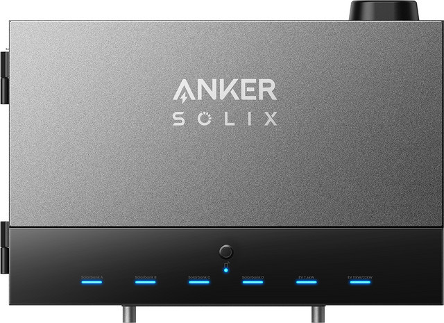 Anker SOLIX Power Dock für Solaranlagen in Grau – Bis 16 kW PV, 4,8 kW Einspeisung, Modular erweiterbar, Kompatibel mit Solarbank 2 / 3 Pro, EV-Laden 22 kW, App-Steuerung - Bild 1