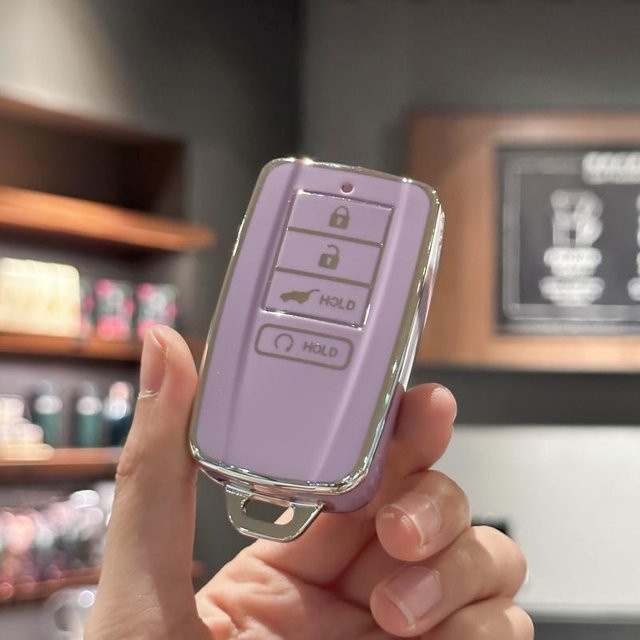 TPU Autoschlüsselhülle Abdeckung für Honda Acura RLX RDX MDX ILX TLX PLX NSX Smart-Fernbedienungsschlüssel in Violett - Bild 1