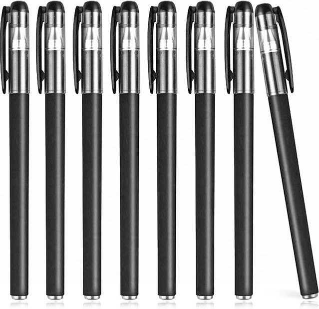 10-teiliges Gelschreiber-Set mit schwarzer Tinte und 0,5 mm Rundspitze für Schule und Büro - Bild 1
