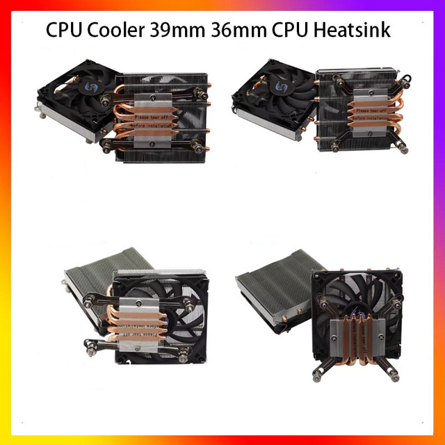 T.F.SKYWINDINTL Low-Profile CPU-Kühler mit leisem PWM-Lüfter und 4 Heatpipes in Schwarz für AM4 und LGA1700/1200/115x ITX-Gehäuse - Bild 1