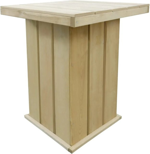 vidaXL Bartisch aus imprägniertem Kiefernholz in Grün, B/T/H: 75 x 75 x 110 cm - Bild 1