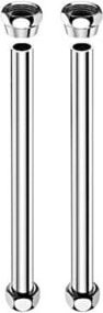 Schell Verrohrungsset für Duschpaneel, Farbe Silber, Material Messing, 1/2 Zoll, Länge: 50 cm, Durchmesser: 1,6 cm - Bild 1