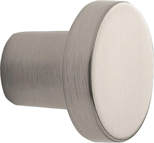 Furnipart Möbelknopf Dot in Silber mit Edelstahl-Effekt, Durchmesser: 3 cm, Tiefe: 2,6 cm - Bild 1