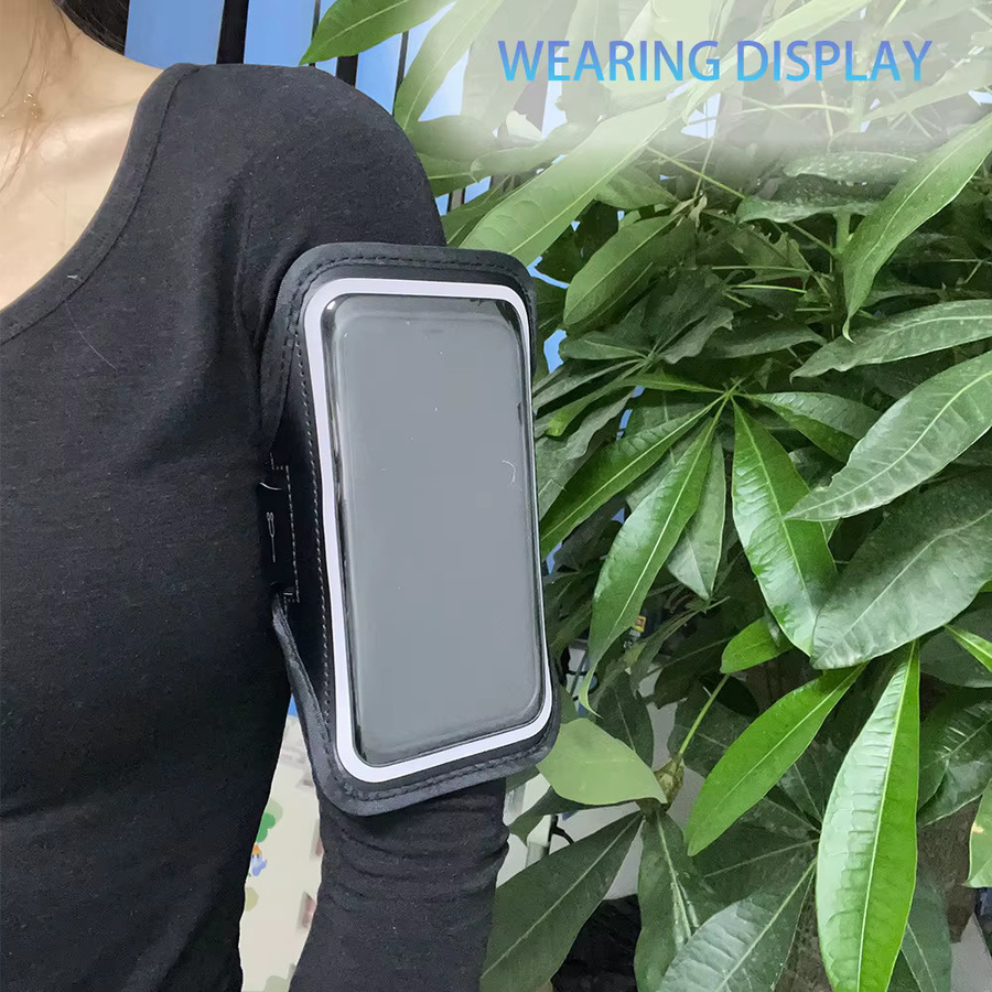 OUYUANSU Handyhalterung für den Arm in Schwarz, wasserdichter Navigationshalter mit Handgelenkschlaufe für Lieferdienste und Sport - Bild 5