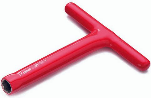 Cimco Werkstatt Steckschlüssel-Schraubendreher aus Chrom-Molybdän-Stahl in Rot mit Schlüsselweite 13mm DIN 7440 - Bild 1