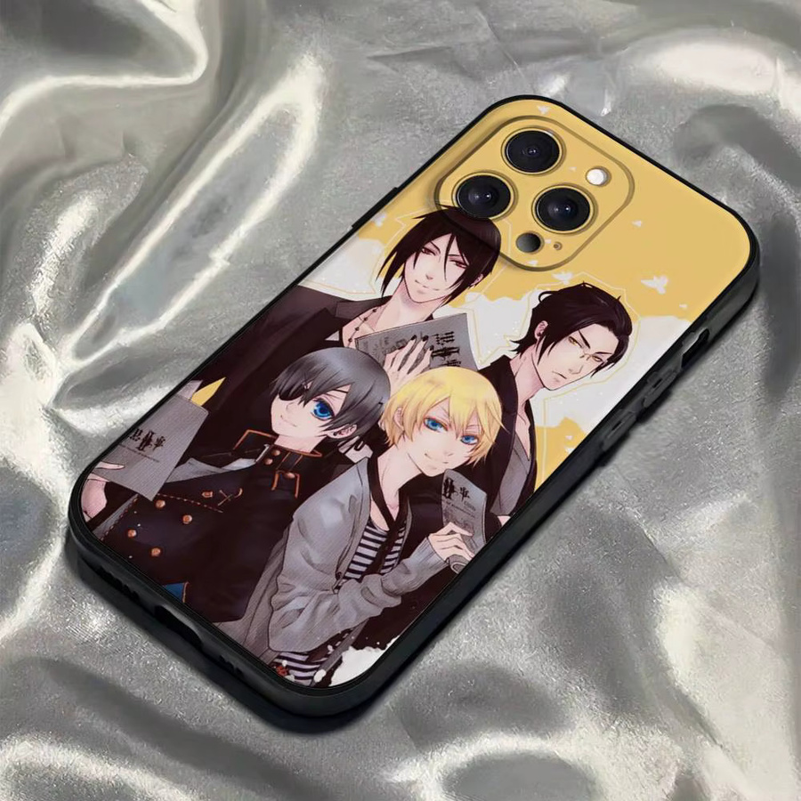 B-Black Butler Matte Silikon Handyhülle für iPhone Modelle in Multicolour - Bild 2