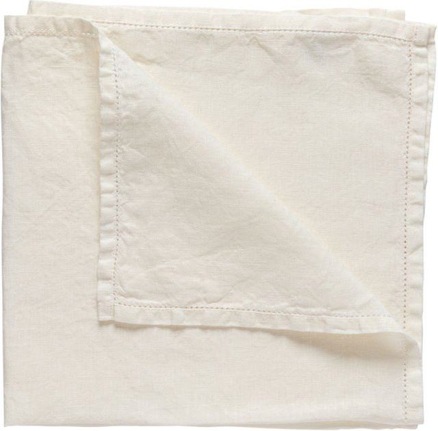 Costa Nova Serviette Luisa aus 100 % Leinen, beige, 6er Pack, Breite: 50 cm, Länge: 50 cm - Bild 1