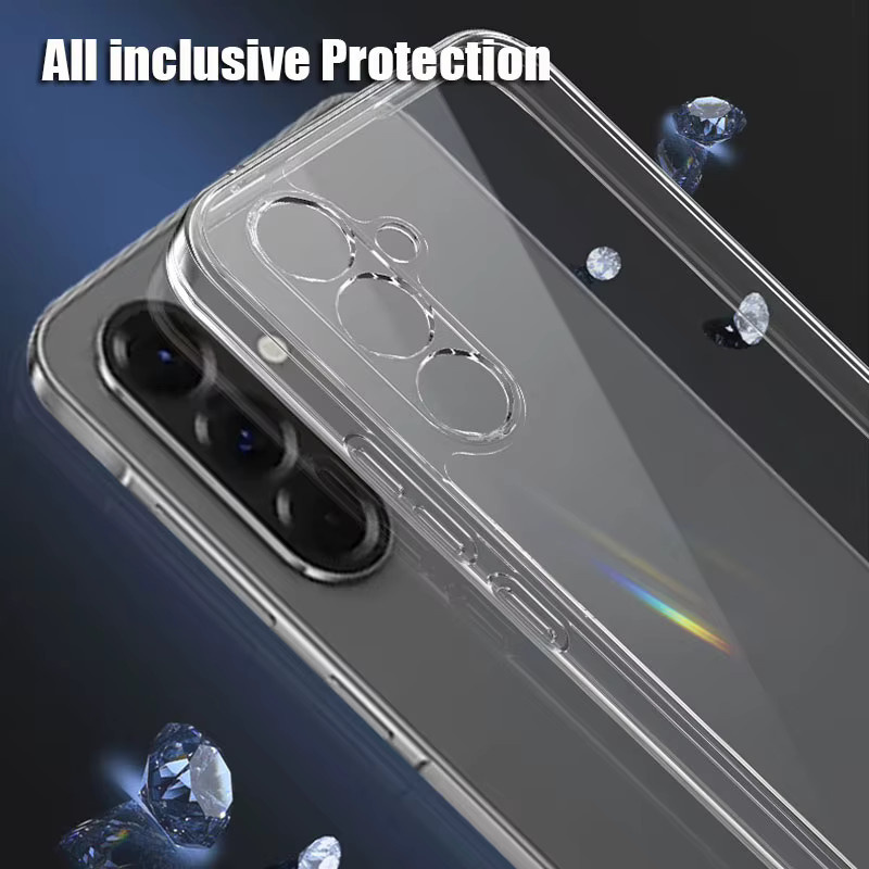 Transparente Silikon Handyhülle als Soft Case für Samsung Galaxy S26 S25 S24 S23 S22 Ultra sowie Samsung A55 A35 A15 A56 A36 - Bild 2