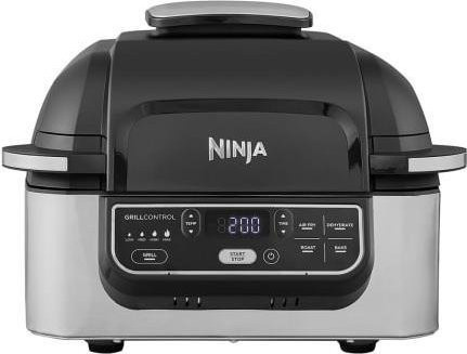 Ninja Foodi Grill und Heißluftfritteuse AG301EU in Schwarz/Silber - Bild 1