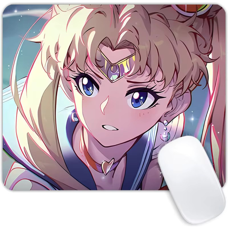 Bandai Sailors Moon Mauspad für Damen, Rosa, Kawaii Anime Schreibtischunterlage - Bild 1