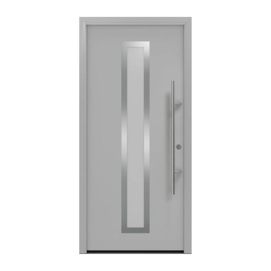 EcoStar Haustür Isopro Secur IPS 700S mit Glaseinsatz, Weißaluminium, B: 110 cm, H: 210 cm, DIN Rechts, RC2 - Bild 2