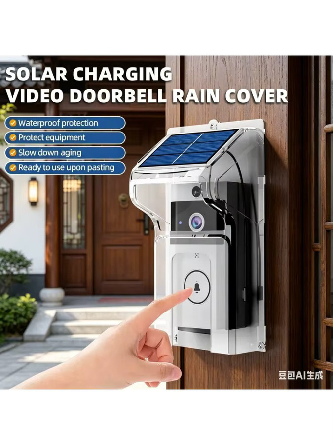 Ring Kabellose Video-Smart-Türklingel mit Solarladefunktion und Digitalem Türspion in Weiß - Bild 6