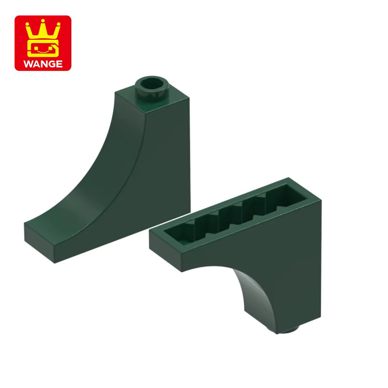 WANGE Bogenförmiger 1x3x2 Invertierter Block, 77-teiliges Set, Weiß - Bild 3