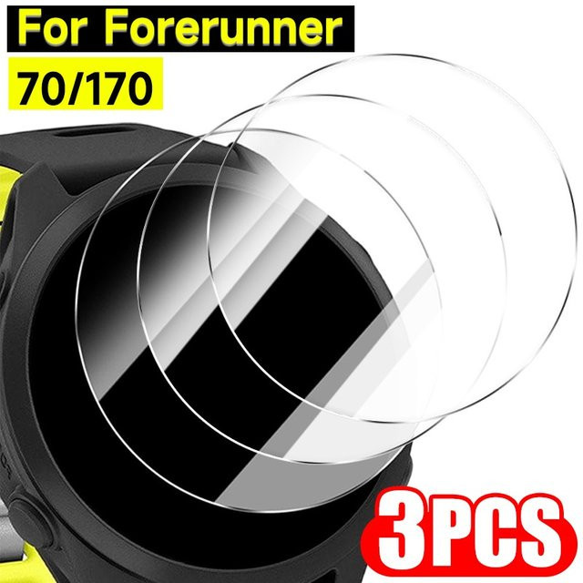 Displayschutzfolie aus gehärtetem Glas für Garmin Forerunner 70 170, transparent, 9H Härtegrad, kratzfest und HD-klar - Bild 1