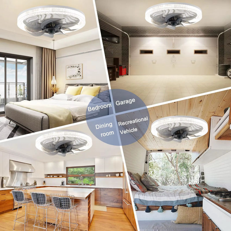 DBF LED-Deckenventilator mit E27-Fassung und Fernbedienung, dimmbar, Weiß - Bild 6