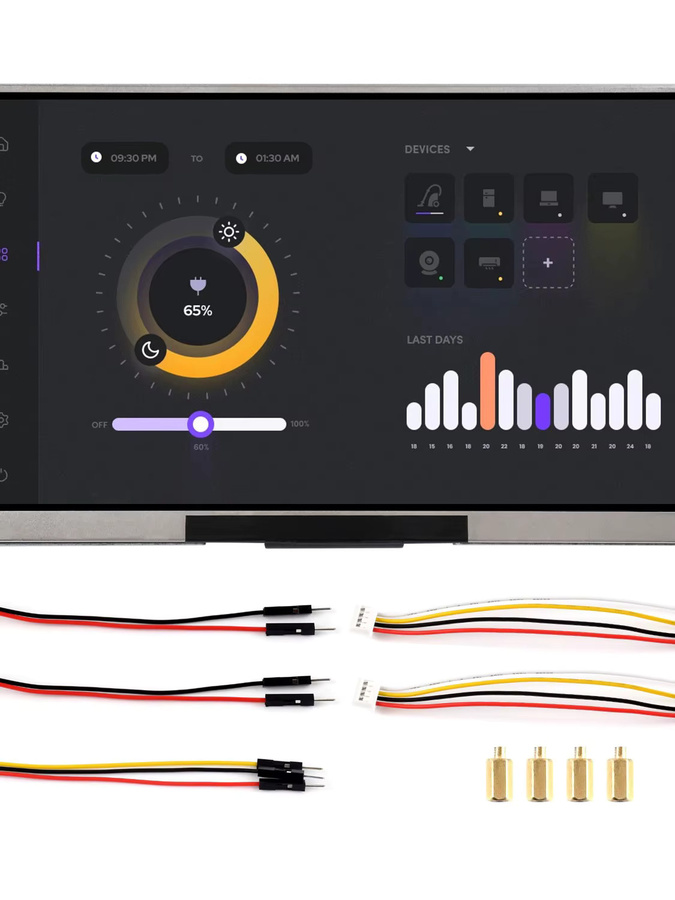 Waveshare ESP32-S3 7-Zoll-Display-Entwicklungsboard Typ B mit WLAN und Bluetooth, Auflösung 1024 x 600, optional mit Touch-Funktion - Bild 3