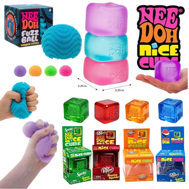 Schylling Needoh Nice Cube, Schreibtisch-Sensorikwürfel, Fidget-Tool - Bild 1