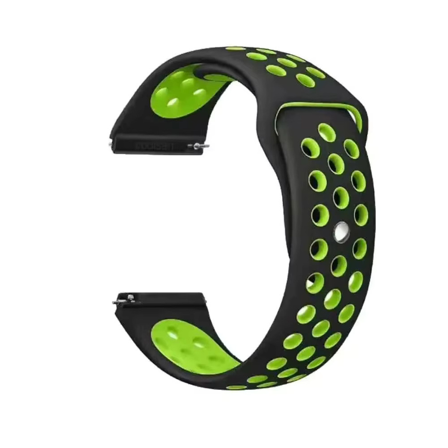 Amazfit Uhrenarmband Silikon, Schwarz, 20mm 22mm - Bild 4