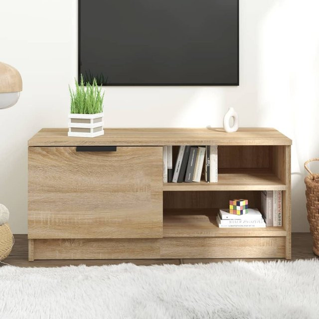 vidaXL TV-Schrank modern in Sonoma-Eiche, B/T/H: 80 x 35 x 36,5 cm - Bild 3