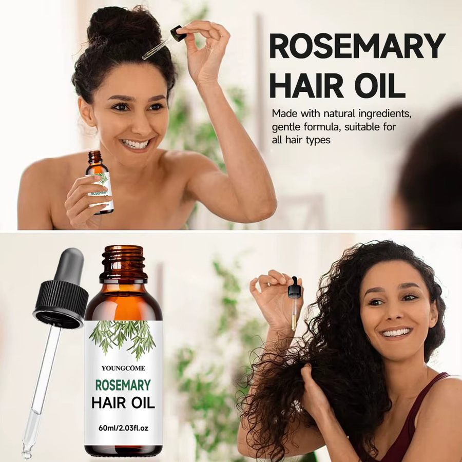 YOUNGCOME Haaröl mit Rosmarin und Lavendelöl, Unisex, für strapaziertes Haar - Bild 6