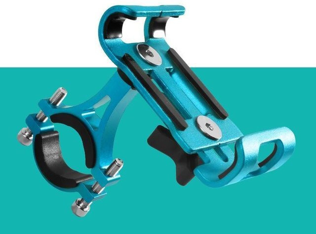 YJSTY Fahrrad und Motorrad Handyhalterung mit 360 Grad Drehung und Anti-Rutsch-Funktion in Blau - Bild 1