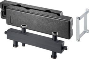 Oventrop Weiche DN 25 mit G 2 AG Anschluss, Durchfluss 4 cbm, schwarz - Bild 1