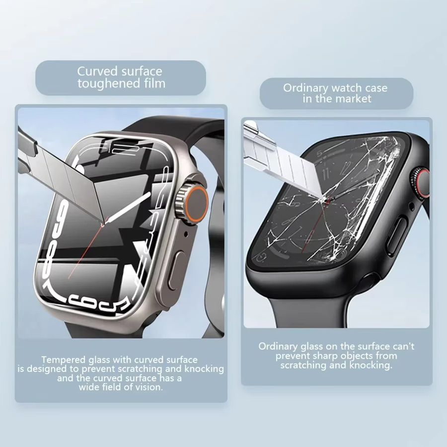 OAKCHARM Vollschutz-Hülle für Apple Watch, Silber, Unisex - Bild 3