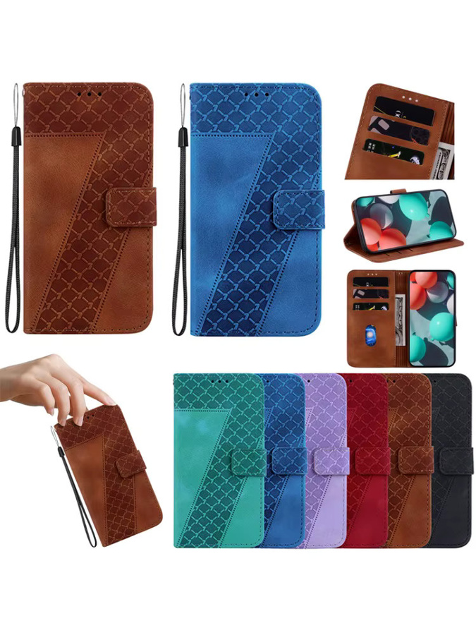Leder Schutzhülle Stand Flip Wallet Case für Motorola Moto Edge Serie in Schwarz und Grün - Bild 6