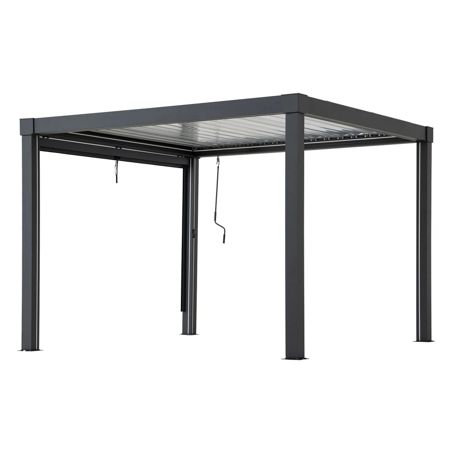 Sunjoy Rollo für Multi-Pergola Matterhorn aus Aluminium in Anthrazit, Breite: 300 cm - Bild 2