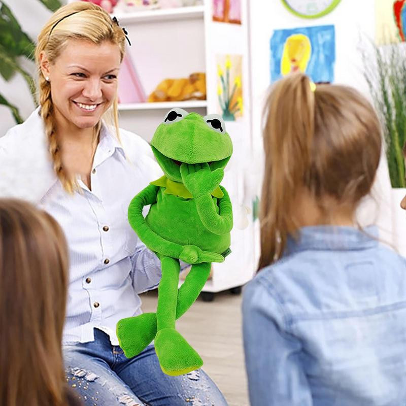 Bai Fen Bai Toys Kermit Frosch Plüsch Handpuppe Stofftier Grün - Bild 2