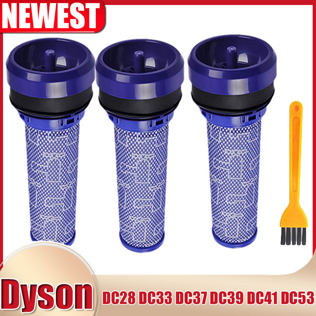 Waschbarer Barrel-Vorfilter für Dyson Staubsauger DC28 DC33 DC37 DC39 DC41 DC53 in Grau, B/T/H: 22,0 x 8,0 x 22,0 cm - Bild 1
