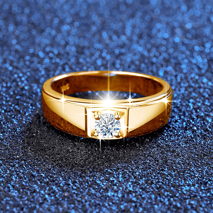 Ring 925 Silber, Moissanit, 0,3 Karat, Unisex - Bild 2