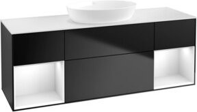 V&B Waschtischunterschrank Finion in Weiß lackiert, Breite: 160 cm, Tiefe: 50,1 cm, Höhe: 50,1 cm - Bild 1