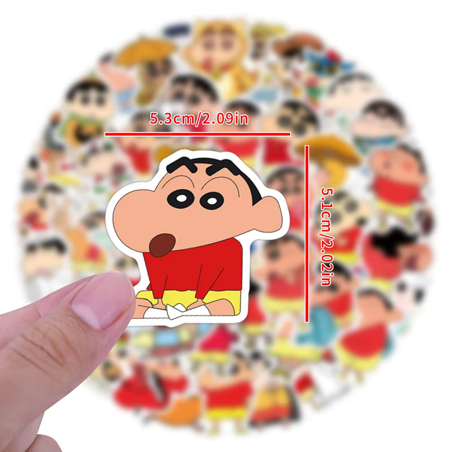 Keeppley Cartoon Crayon Shin-chan Graffiti Aufkleber, 60-teiliges Set - Bild 2