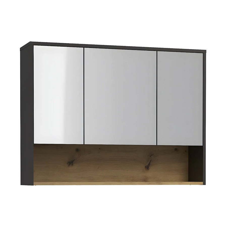 Toilettenschrank Yangra von Vente-unique in Anthrazitgrau, Breite: 100 cm - Bild 2