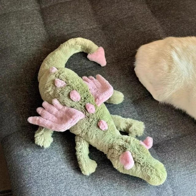 Kidsly Drachenpuppe und Drachen Schlüsselanhänger, Plüsch / Textil, 2-teiliges Set - Bild 1