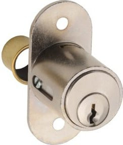 JuNie MB-Zylinderdruckschloss 2960, gleichschließend, Durchmesser: 19 mm, Farbe: matt vernickelt/silber - Bild 1