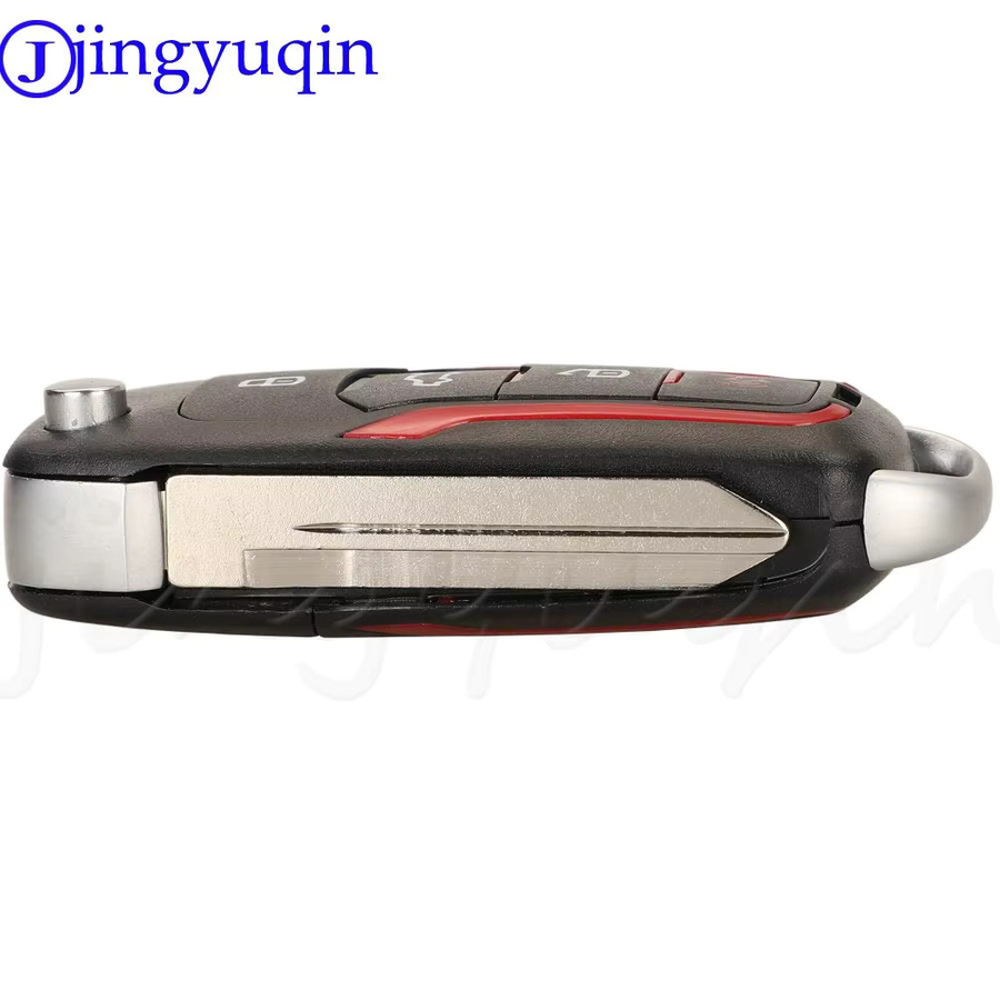 Jingyuqin 4D63 Modifizierter Fernbedienung Schlüssel für Ford Escape Focus C-Max Transit F250 F350 F450 F550 in Rot und Schwarz - Bild 4