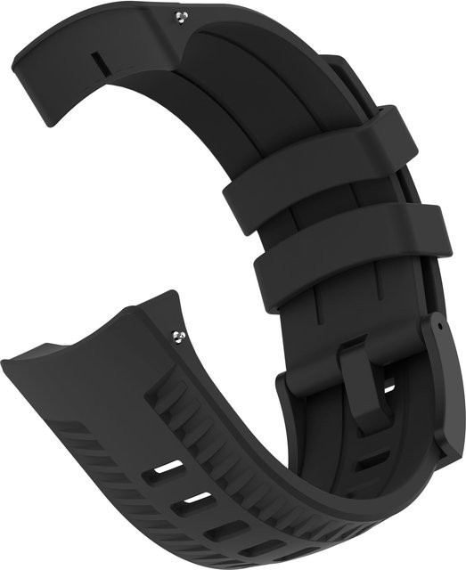 MY-CASE Uhrenarmband Silikon, 24 mm, schwarz, Unisex - Bild 1