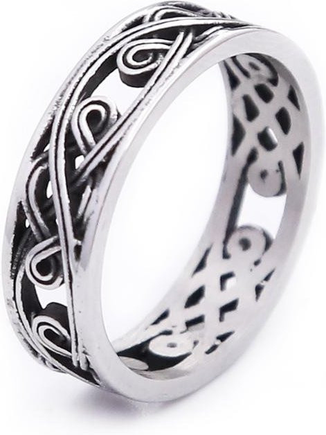 YIRAN Jewelry Ring Edelstahl, Weiß, Unisex, Vintage - Bild 1