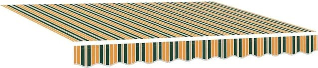 vidaXL Markisenersatzstoff aus Polyester in Grün und Gelb B/H: 280 x 245 cm - Bild 1
