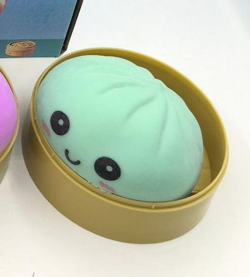 Discover Intime Knödel Stressbälle, Fidget Sensorisches Spielzeug, Simulation Essen mit kleinem Dampfgarer Knete zum Ausdrücken Stressabbau Handspielzeug - Bild 1