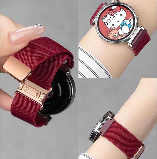 Huawei Uhrenarmband, Nylon, rot, Unisex - Bild 1