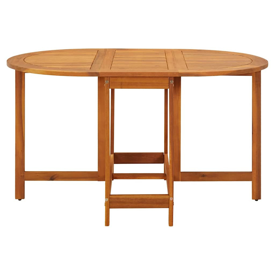 vidaXL Gartentisch aus geöltem Akazienholz in Braun, B/T/H: 130 x 90 x 72 cm - Bild 2